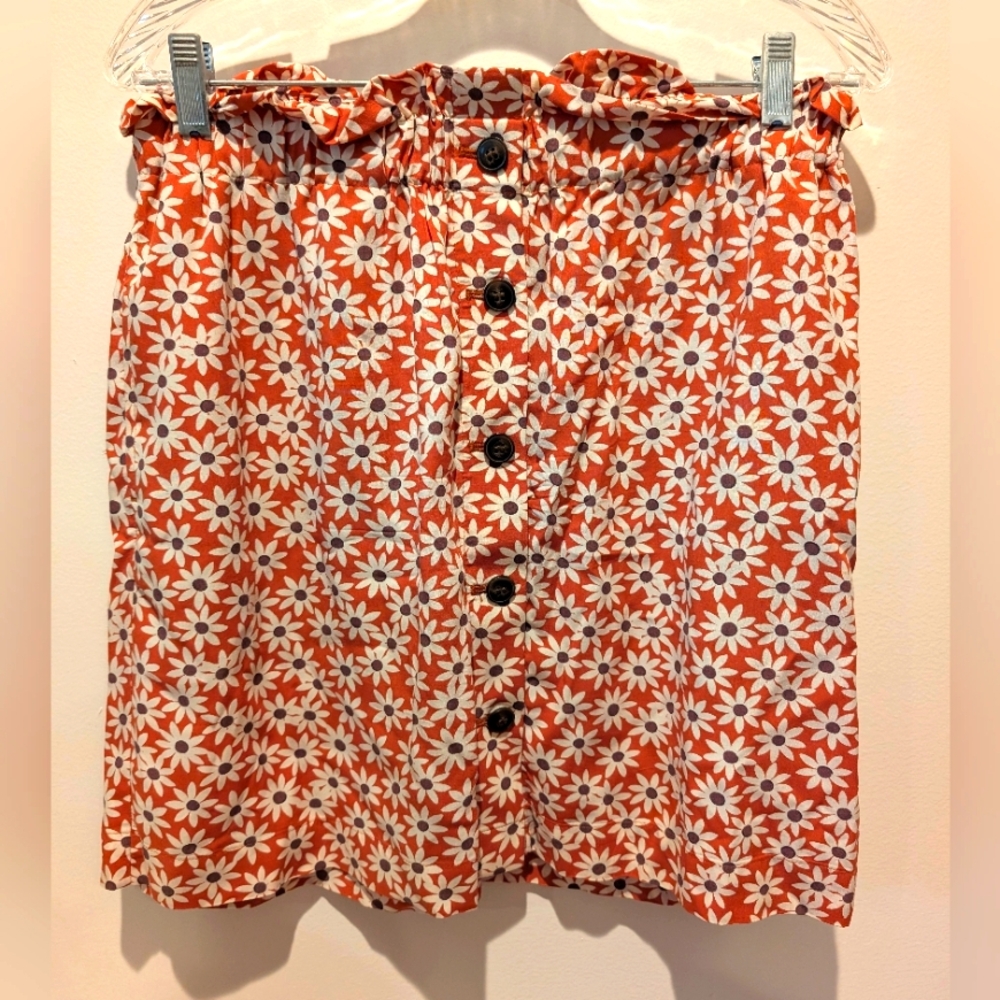 Madewell Paperbag Button-front Mini Skirt